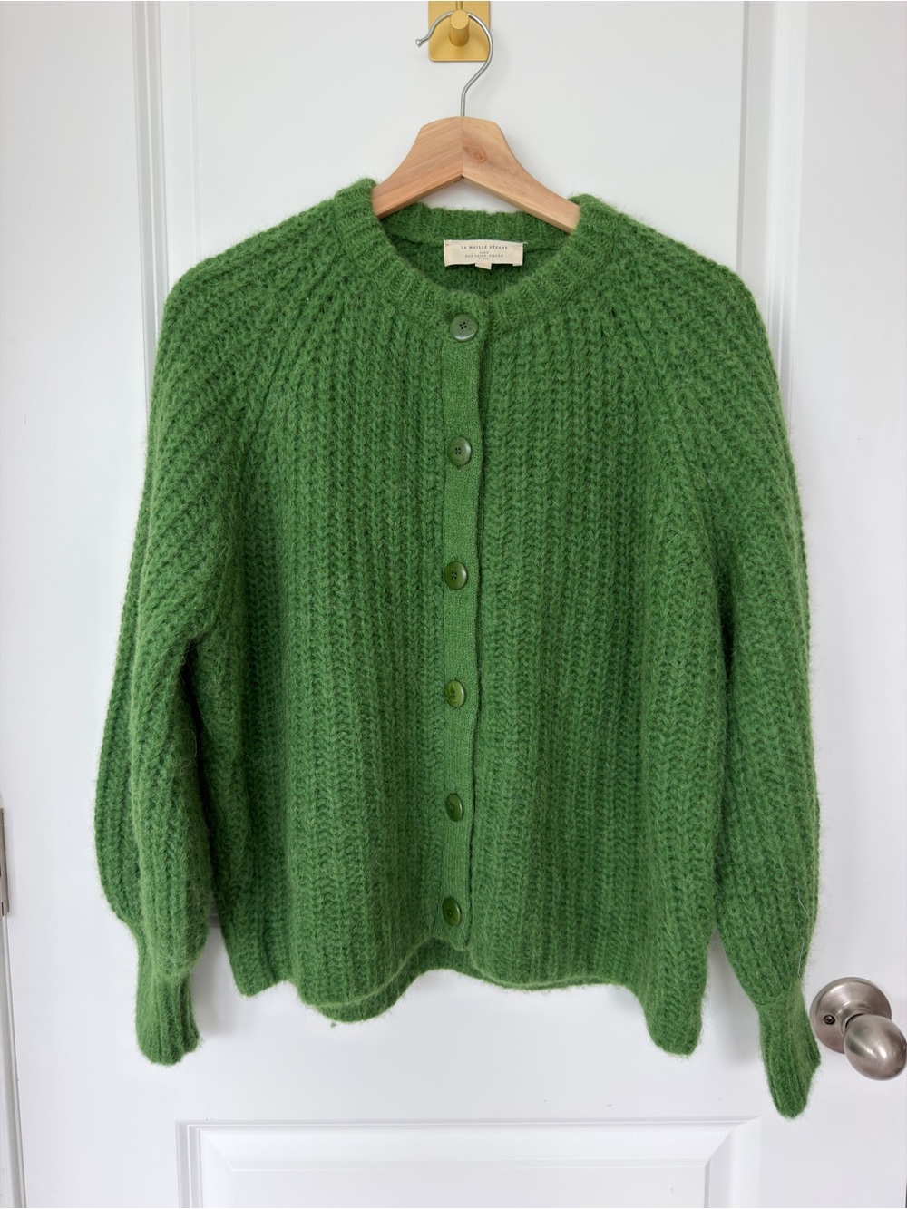 Sezane Emile sold out rare green cardigan